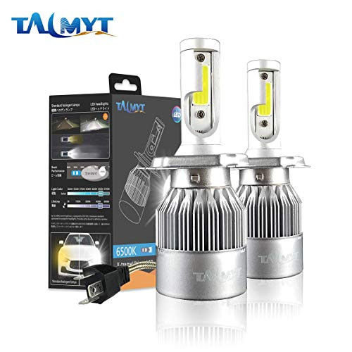 H4 High/Low Beam LED Headlight Bulbs Fog Light, 6000K Bright White, Halogen Replacement, Quick Installation Car Led headlight bulbs