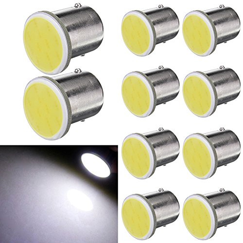 TABEN 1157 BAY15D 1016 1034 1157A 1178A 7528 P21/5W LED Bulbs Light White 6000K Super Bright Car RV Camper Turn Signal Brake Backup Reverse Light DC 12V (Pack of 10)