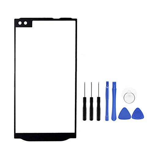 Screen Glass Panel Lens Replacement for LG V10 - Black Outer + Inner 2 in 1 Screen Glass Panel Lens Replacement for LG V10 H960 H961 H962 H900 H901 VS990 with Opening Tools (Not LCD&Not Digitizer)