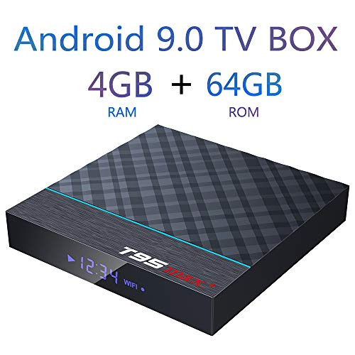 Android TV Box, EVANPO Android 9.0 TV Box 4GB / 64GB Amlogic S905X3 Quad-core Cortex-A55 Bluetooth 4.1, 8K Resolution H.265 2.4GHz&5GHz Dual Band WiFi Smart Box Media Player Set Top Box