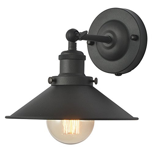 XIDING Premium Retro Industrial Edison Simplicity Metal Wall Sconce Light Fixture?Upgrade Black Finish Shade Vintage Swing Arm Wall Lamp, E26 Base, 1 Light. XIDING Premium Retro Industrial Edison Simplicity Metal Wall Sconce Light Fixture?Upgrade Black Finish Shade Vintage Swing Arm Wall Lamp, E26 Base, 1 Light.