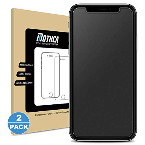 2 Pack Mothca Matte Screen Protector for iPhone XR/iPhone 11 Anti-Glare & Anti-Fingerprint Tempered Glass Clear Film Case Friendly Easy Install Bubble Free - Smooth as Silk Amazing Touch