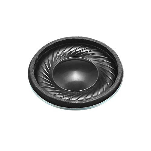 uxcell 8 Ohm 2Watts 28mm Dia Metal Shell Round Internal Magnet Speaker Loudspeaker