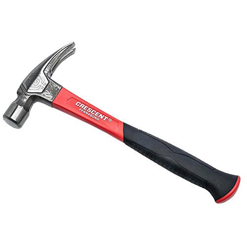 Crescent 11418C 20 Oz. Rip Claw Hammer With Fiberglass Handle, Black