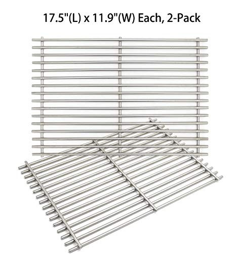 Hongso 7639 7638 17.5" SUS 304 Gas Grill Cooking Grates Replacement for Weber Spirit 300 Series, Spirit 700, Genesis Silver B/C, Genesis Gold B/C, Genesis Platinum B/C, Genesis 1000-3500, SCG638