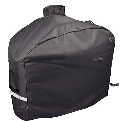 QuliMetal Grill Cover for Camp Chef Pellet Grills, Model DLX 24", SmokePro 24", PG24, PG24LS, PG24S, PG24SE, PG24LTD, SmokePro DLX Woodwind Pellet Grills, Full Length Anti-UV Patio BBQ Grill Cover