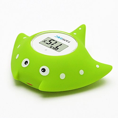 Baby Bath Thermometer with Room Thermometer - Famidoc FDTH-V0-22 New Upgraded Sensor Technology for Baby Health Bath Tub Thermometer Floating Toy Thermometer