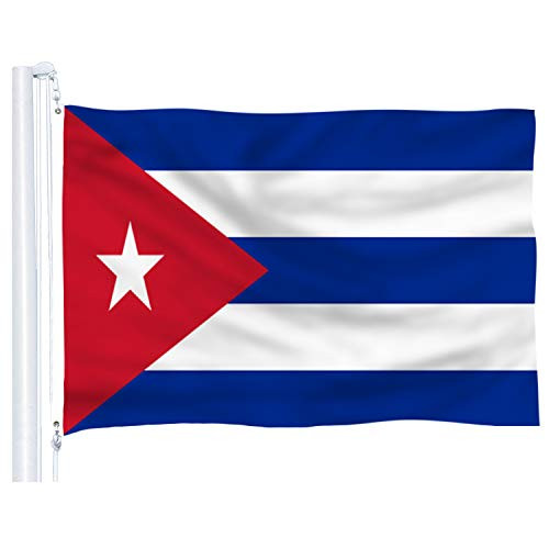 DFLIVE Cuba Country Flag 3x5 ft Printed Polyester Fly Cuba National Flag Banner with Brass Grommets