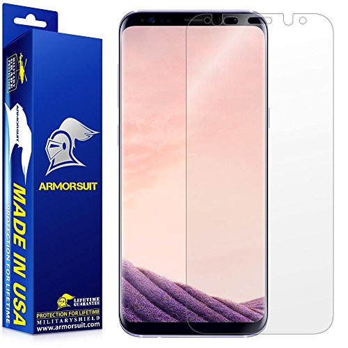 ArmorSuit MilitaryShield Screen Protector for Samsung Galaxy S8+ - [Max Coverage] Anti-Bubble HD Clear Film