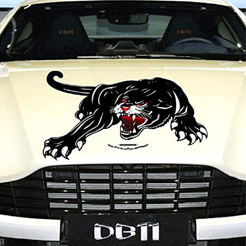Practisol Car Decals- 1 Pcs Black Panther Car Hood Sticker, Self-Adhesive Vinyl Graphics Decals, Universal Scratch Hidden Car Stickers