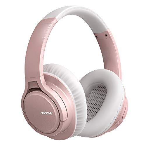 Mpow H7 Pro Bluetooth Headphones, Bluetooth 5.0 Wireless Headphones Over Ear with Rapid Charge, w/Built-in Mic Wired Headsets, Hi-Fi Stereo Headphones for Online Class, Home Office, Tablets