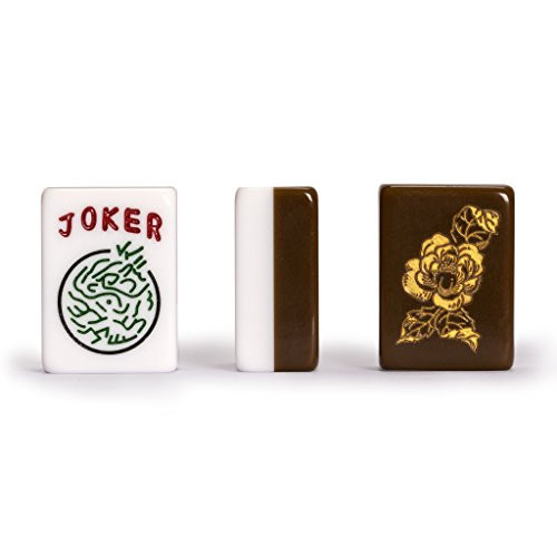 Yellow Mountain Imports Set of 166 American Mahjong (Mah Jong, Mahjongg, Mah-Jongg, Mah Jongg) Tiles, Peony