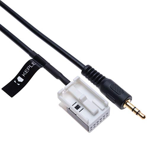 AUX Input Audio Cable Car Adapter Compatible with BMW E60 E63 E64 E65 E66 E81 E82 E87 E88 E90 E91 E92 E93 CD Player Navigation Nav | 12 pin Changer Transmiter 3.5 Male Extension Wire Connector | 4.9ft