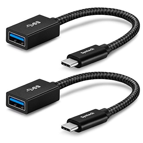 Syntech USB C to USB Adapter, (2 Pack) USB-C to USB 3.0 Adapter,USB Type-C to USB,Thunderbolt 3 to USB Female Adapter OTG Cable Compatible with MacBook Pro 2018/2017, MacBook Air 2018 and More