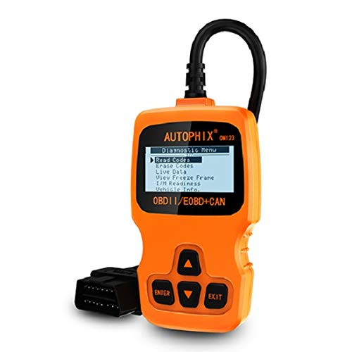 AUTOPHIX OM123 Enhanced OBD2 Scanner Universal Automotive Car Engine Fault Code Reader CAN Diagnostic Scan Tool - Orange