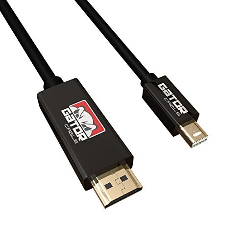 Gator Cable Mini DisplayPort to HDMI Cable 10 FT - Mini DP Thunderbolt to HDMI Adapter
