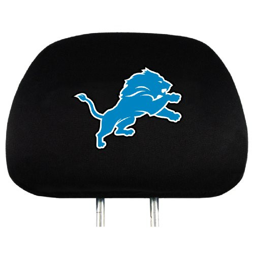 Team ProMark NFL Detroit Lions Head Rest Covers, 2-Pack