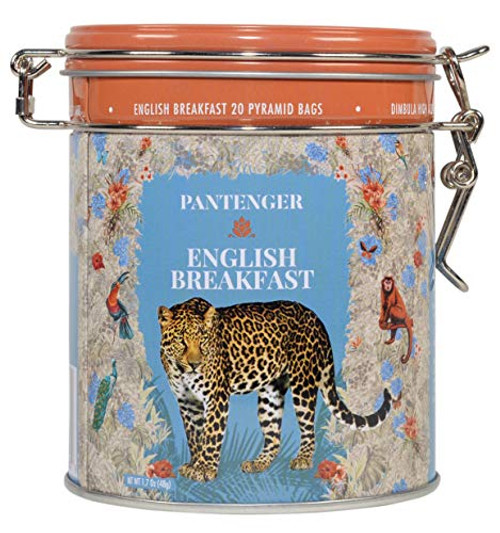 Pantenger English Breakfast Tea. 20 Biodegradable Pyramid Bags. Black Tea Loose Leaf.