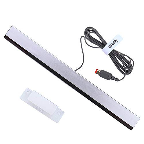 Wii Sensor Bar - iGreely Wireless Sensor Bar Compatible With Nintendo Wii / Wii U (with Stand) Replacement Infrared IR Ray Motion Sensor Bar