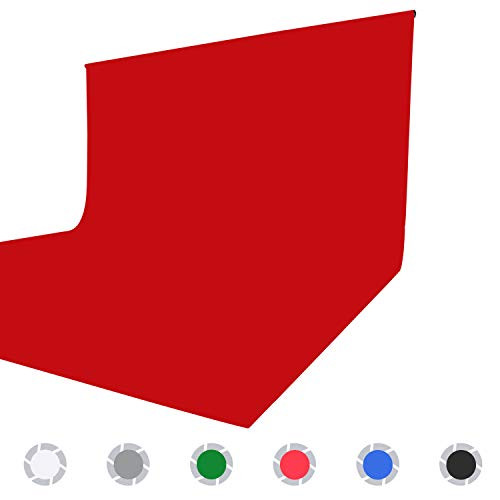 Issuntex 6x9 ft Red Background Muslin Backdrop,Photo Studio,Collapsible High Density Screen for Video Photography and Television Issuntex 6x9 ft Red Background Muslin Backdrop,Photo Studio,Collapsible High Density Screen for Video Photography and Television