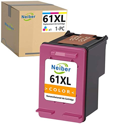 Neiber Remanufactured Ink Cartridge Replacement for HP 61XL 61 XL (Tri-Color 1-Pack) Work with OfficeJet 2622 4635 4632 2620 Envy 4500 5530 4502 5534 5532 DeskJet 3050 3050A 3060 3000 Printer Neiber Remanufactured Ink Cartridge Replacement for HP 61XL 61 XL (Tri-Color 1-Pack) Work with OfficeJet 2622 4635 4632 2620 Envy 4500 5530 4502 5534 5532 DeskJet 3050 3050A 3060 3000 Printer