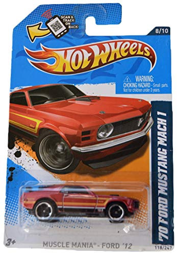 Hot Wheels '70 Ford Mustang Mach 1 118/247, red