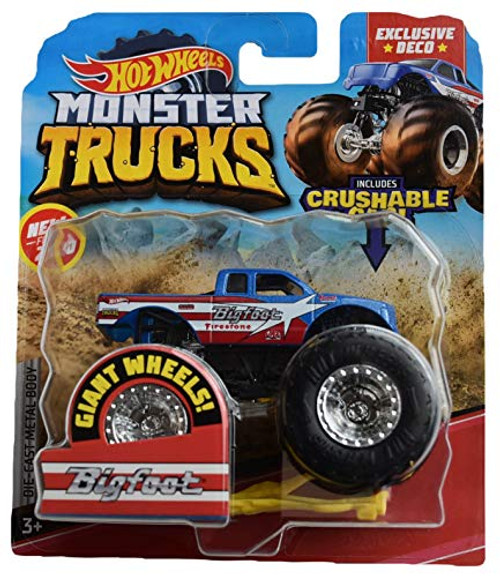 Hot Wheels Monster Trucks 1:64 Bigfoot Exclusive Deco Crushable Car