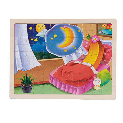Jamohom 100 Piece Jigsaw Puzzles for Kids Ages 4-8 or Toddler Banana Puzzles Children Learning Preschool Educational Puzzles Toys for Boys and Girls Jamohom 100 Piece Jigsaw Puzzles for Kids Ages 4-8 or Toddler Banana Puzzles Children Learning Preschool Educational Puzzles Toys for Boys and Girls