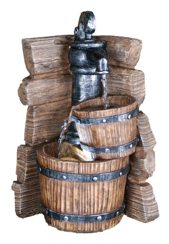 OK LIGHTING FT-1166/1L 11.5-Inch H Table Fountain