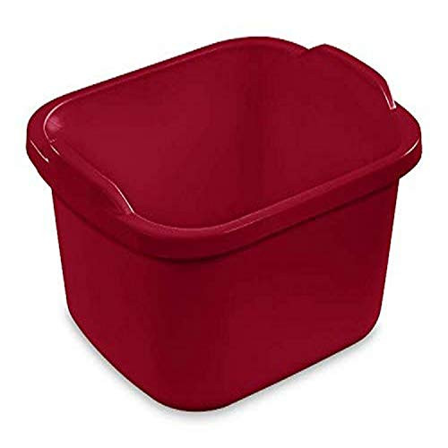 Sterilite 6475808 12 Quart Dishpan, Qt, Classic Red