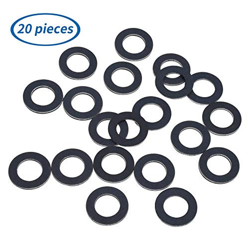 Aluminum Engine Oil Drain Plug Crush Gasket Washers Seals,12mm Oil Drain Plug Gaskets,Suitable for Toyota car part number 90430-12031-(20 pieces)