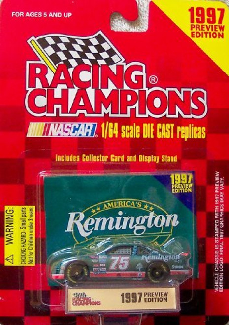 1997 Racing Champions Preview Edition Rick Mast #75 Remington 1:64 Scale Die Cast Car with Collector Cars and Display Stand 1997 Racing Champions Preview Edition Rick Mast #75 Remington 1:64 Scale Die Cast Car with Collector Cars and Display Stand