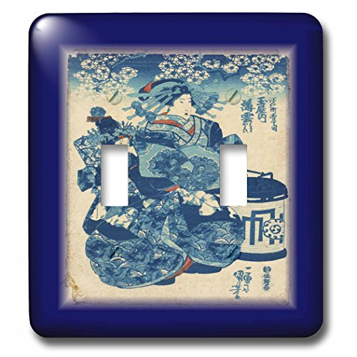 3dRose lsp_80217_2 Double Toggle Switch, Navy Blue