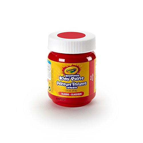 Crayola Washable Kids Paint, 2 oz, Red