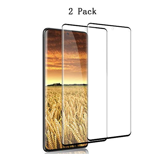 2 Pack S20 Ultra Screen Protector, Fingerprint Recognition 3D Touch Coverage HD Clear Anti-Bubble 9H Hardness Tempered Glass Screen Protector Film for Samsung Phone Galaxy S 20 Ultra (6.9")