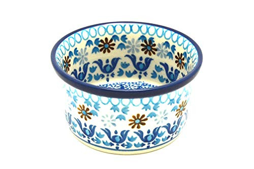 Polish Pottery Ramekin - Blue Yonder