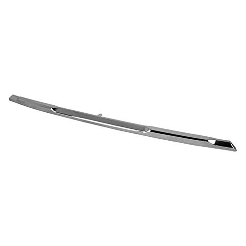 2017-2019 Nissan Rogue Rear Center Bumper Cover Molding; Except Sport; Chrome; Made Of Abs Plastic Partslink NI1144107C
