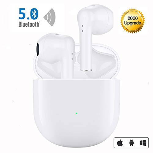 Wireless Earbuds Bluetooth 5.0 Headphones in-Ear Noise Cancelling Bluetooth Headphones IPX5 Waterproof HiFi 3D Stereo Bluetooth Earbuds Built in Mic Headsets for iPhone Android