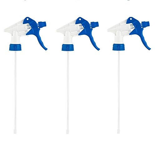 Comfort Axis Heavy Duty Trigger Sprayer Replacement for 32 oz Sprayer Bottles with 28-400 Neck Finish (Pack of 3)