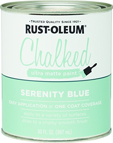 Rustoleum 285139 30 Oz Serenity Blue Chalked Ultra Matte Paint