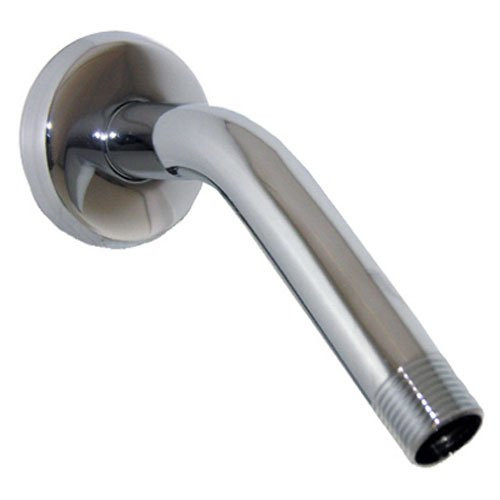 LASCO 08-2453 8-Inch Wall Flange Shower Arm, Chrome Plated Brass