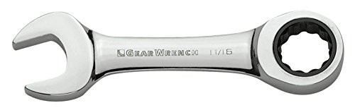 Stubby Combination Ratcheting Wrenches - 7/16 stubby combo ratcheting wrench