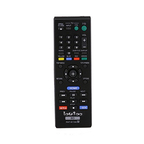 Loutoc Universal RMT-B119A BD Blu Ray New Rays Remote for Sony DVD Player Remote