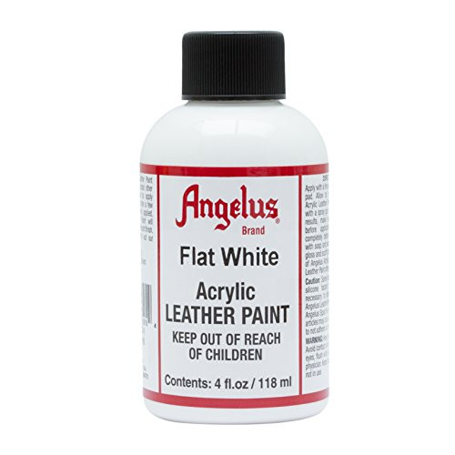 Angelus Brand Acrylic Leather Paint Waterproof 4oz - Flat White Angelus Brand Acrylic Leather Paint Waterproof 4oz - Flat White