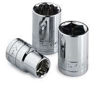 SK Hand Tool 48220 6 Point 1/2-Inch Drive Standard Socket, 20mm, Chrome