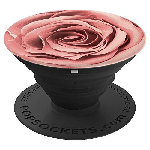 Rose Pink - Rose Flower PopSockets Grip and Stand for Phones and Tablets