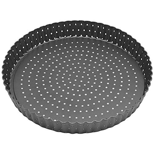 Tart Quiche Pan, 9.5 Inch Perforated Tart Pan with Removable Loose Bottom, Nonstick Round Fluted Tart Pan Tart Quiche Pan, 9.5 Inch Perforated Tart Pan with Removable Loose Bottom, Nonstick Round Fluted Tart Pan