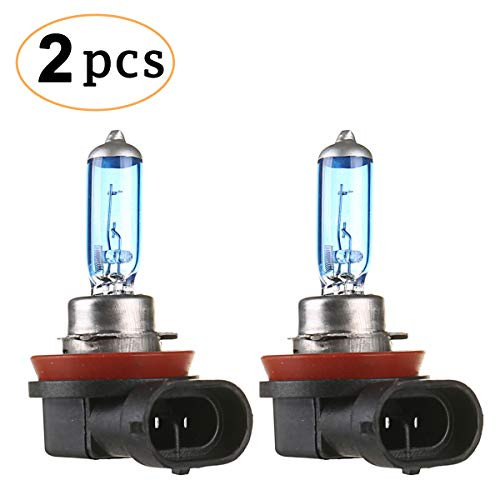 CK Formula H11 Halogen Bulb 100W 5000K 12V Super White High Beam Low Beam Headlight Bulb H11 Headlight Bulb Automotive Headlight Bulbs H11 Halogen Bulb White Head Light Replacement, PGJ19-2 Base