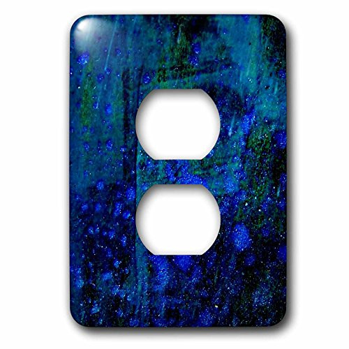 3dRose lsp_180986_6 a Blue Mixed Media Abstract by Angelandspot Light Switch Cover