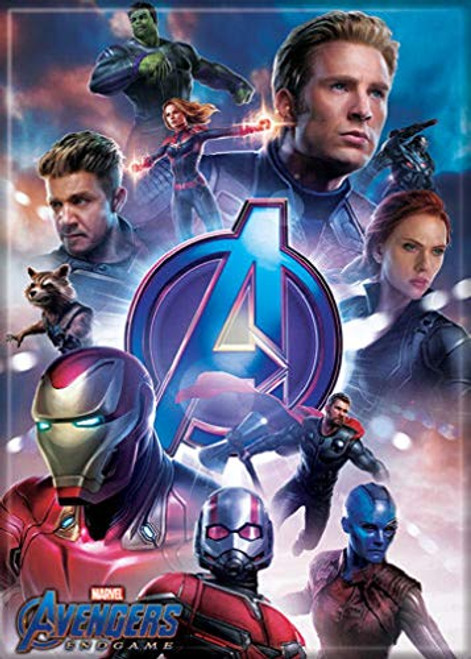 Ata-Boy Marvel Comics Avengers Endgame Group on Blue 2.5" x 3.5" Magnet for Refrigerators and Lockers Ata-Boy Marvel Comics Avengers Endgame Group on Blue 2.5" x 3.5" Magnet for Refrigerators and Lockers